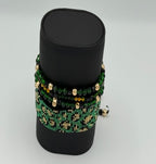 Signature leopard pattern bracelet set