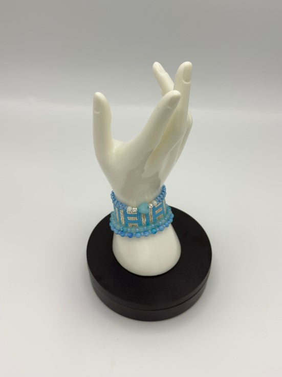 Signature Barbara abstract design bracelet set