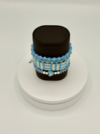 Signature Barbara abstract design bracelet set