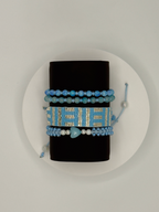 Signature Barbara abstract design bracelet set