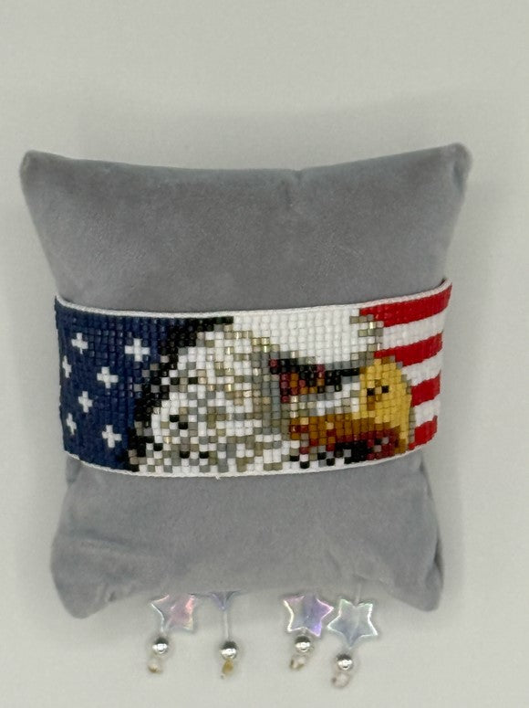 Signature American flag eagle bracelet