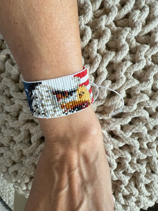 Signature American flag eagle bracelet