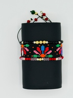 Signature Multi color flowers bracelet set