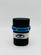 Signature evil eye bracelet set