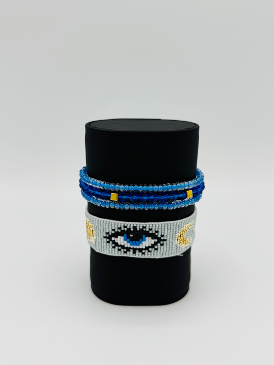 Signature evil eye bracelet set