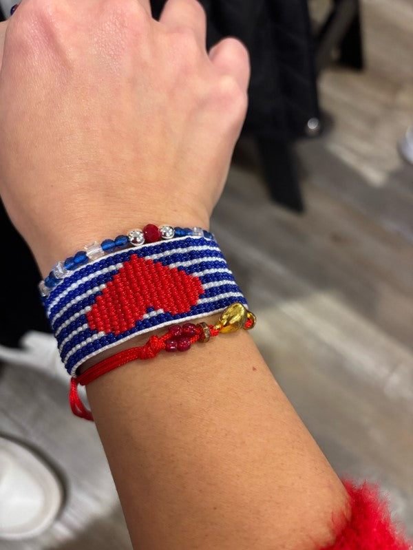 Signature single heart bracelet set